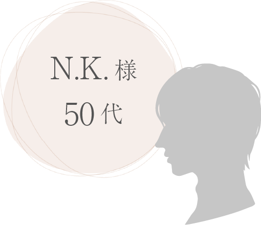 N.K.様
                50代